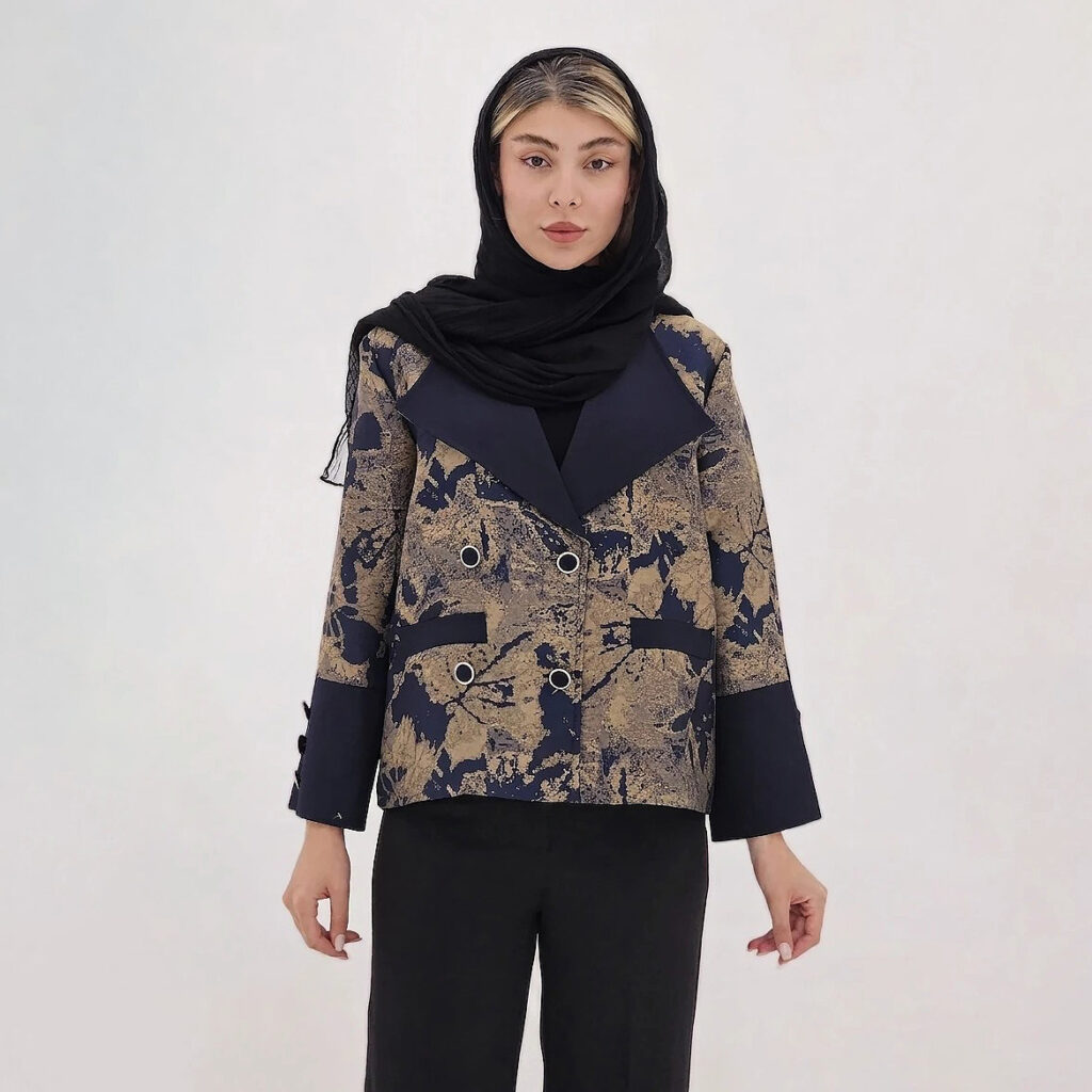 کت رسمی زنانه مدل ابر و بادی